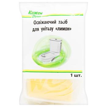 Освіжаючий засіб Auchan Лимонний для унітазу 40г