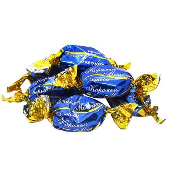 Карамель Бісквіт-Шоколад Молочно-вершкова - купити, ціни на Чудо Маркет - фото 1