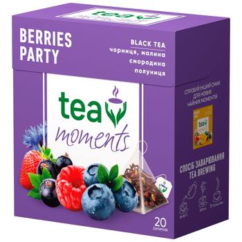 Чай чорний Tea Moments Berries Party 1,8г*20шт - купити, ціни на Чудо Маркет - фото 1