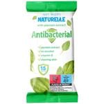 Серветки вологі Naturelle Antibacterial з екстрактом листя подорожника 15шт.