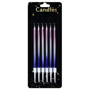 Gradient Set of Сandles for Сake 6pcs 6961-3 - buy, prices for COSMOS - photo 2