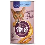 Напій Delickcious з океанічною рибою для котів 140г