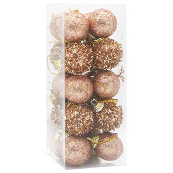 Прикраси ялинкові бронзові 20шт 3см - купити, ціни на - фото 2