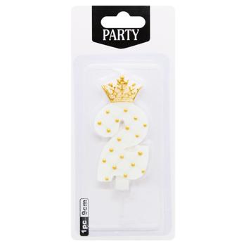 Zed Crown Number 2 Cake Candle - buy, prices for EKO Market - photo 1