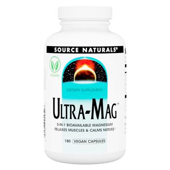 Магний и витамин В6 Source Naturals Ultra-Mag 5в1 180 капсул - купить, цены на Biotus - фото 1