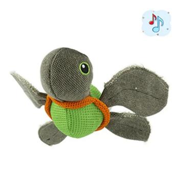 AnimAll GrizZzly Turtle with Ball Soft Dog Toy with Squeaker 20x26x9cm
