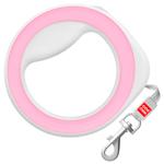 Waudog Round Roulette Leash with Reflective Tape XS-M Up to 40kg 2.9m Pink