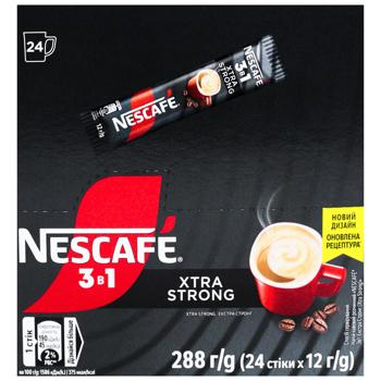 NESCAFÉ® 3-in-1 Xtra Strong Instant Coffee Drink in Sticks 12g x 24pcs - buy, prices for METRO - photo 4