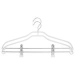 Ardesto Metal White Hangers Set with Clothespins 42cm