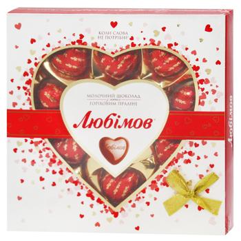 Конфеты Любімов с ореховым пралином в молочном шоколаде 108г - купить, цены на Эпицентр FOOD - фото 1