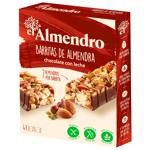 El Almendro Bars with Milk Chocolate and Almonds 100g