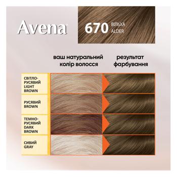 Крем-краска для волос устойчивая AVENA Shine Color 670 Ольха - купить, цены на Таврия В - фото 5