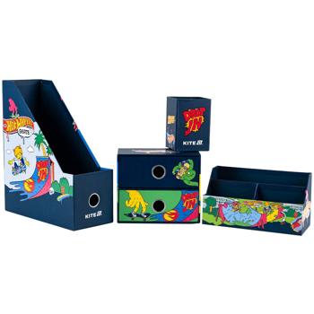 Kite Hot Wheels Cardboard Desktop Organizer 4 Items