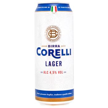 Пиво Corelli Lager светлое 4,5% 0,5л - купить, цены на Auchan - фото 2