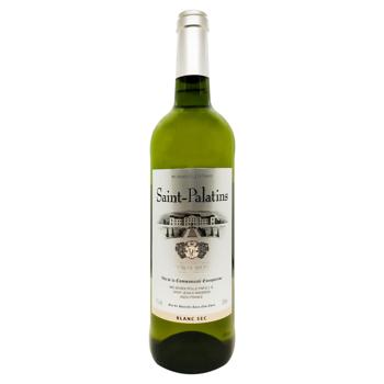 Vue de La Communaute Europeenne Saint-Palatins Blanc Sec White Dry Wine 11% 0.75l - buy, prices for COSMOS - photo 1