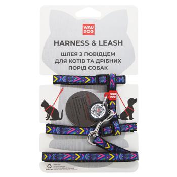 Waudog Nylon Cat Harness with Lead with QR Passport Pattern Indie - buy, prices for ULTRAMARKET - photo 1