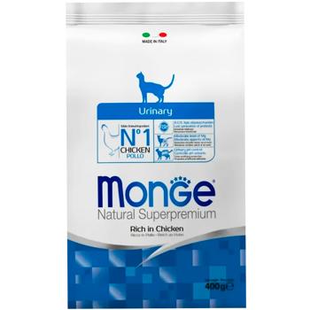 Корм сухий Monge Urinary з куркою для котів із захворюваннями сечовивідних шляхів 400г - купити, ціни на MasterZoo - фото 1