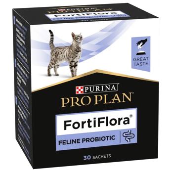 Пробіотик для котів Purina Pro Plan FortiFlora для підтримки мікрофлори шлунково-кишкового тракту 30шт х 1г - купити, ціни на - фото 1