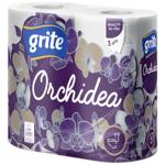 Туалетная бумага Grite Orchidea 3-слойная 4шт