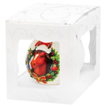 ASK Symbol of the Year Glass Christmas Ball with Pattern 8cm in Assortment - buy, prices for MegaMarket - photo 4