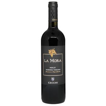 Вино La Mora Merlot Maremma Toscana червоне сухе 13% 0,75л