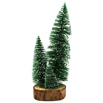 Green Glitter with White Decorative Christmas Trees 11*8*27cm - buy, prices for MegaMarket - photo 1