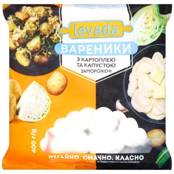 Вареники Levada з картоплею та капустою 400г - купити, ціни на КОСМОС - фото 1