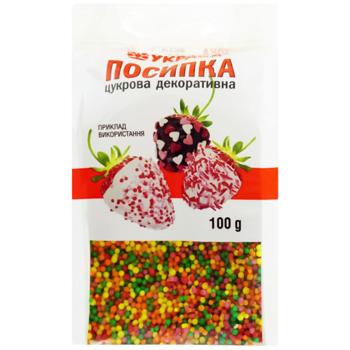 Ukrasa Assorted Confectionery Sprinkles 100g - buy, prices for COSMOS - photo 1