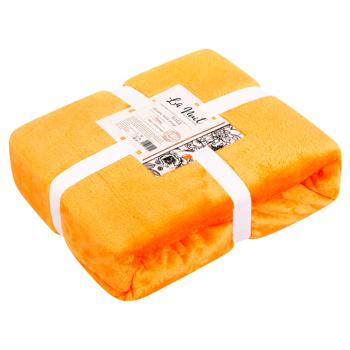 La Nuit Frannel Microfiber Orange Plaid 160х200cm - buy, prices for Vostorg - photo 1