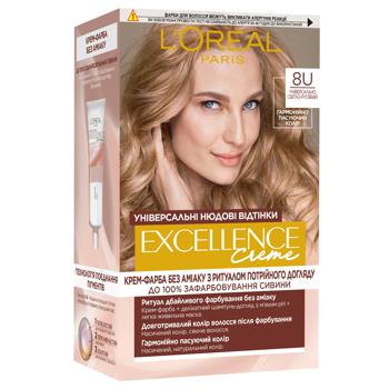 Loreal Excellence Hair Dye Cream 8U Light Blond - buy, prices for Auchan - photo 4