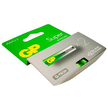 Batteries GP Super Alkaline 24A LR03 AAA 2pcs - buy, prices for Biotus - photo 2