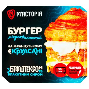 Бургер М'ясторія на круасані з біфштексом та блакитним сиром 230г - купити, ціни на Cупермаркет "Харків" - фото 3