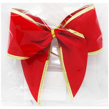 Украшение Бант красный 12х13см - купить, цены на - фото 3