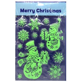 Наклейки новорічні Angel Gifts на вікна в асортименті - купити, ціни на МегаМаркет - фото 3