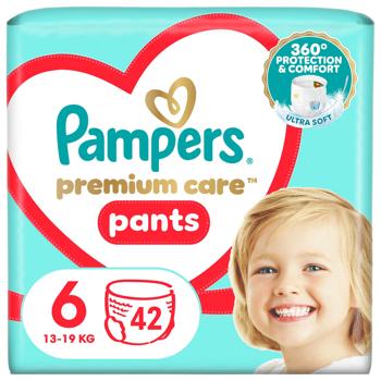 Підгузки-трусики Pampers Premium Care Pants Giant 15+ кг 42шт - купити, ціни на - фото 2