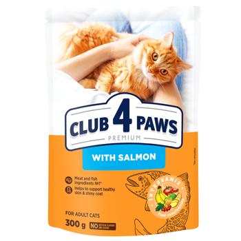 Корм сухий Club 4 Paws Premium з лососем для котів 300г - купити, ціни на MasterZoo - фото 1