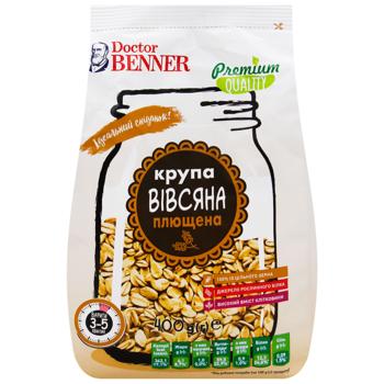 Крупа овсяная Doctor Benner плющенная 400г - купить, цены на Auchan - фото 2