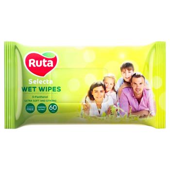 Ruta Selecta Wet Napkins for All Family 60pcs - buy, prices for Vostorg - photo 1