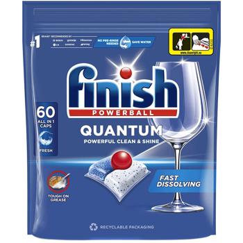 Finish Quantum All in 1 Dishwasher Tablets 60pcs