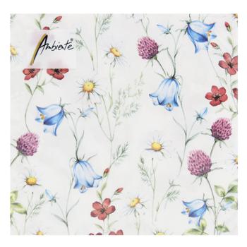 Серветки Ambiente Mixed Wild Flowers White FSC Mix 33х33см