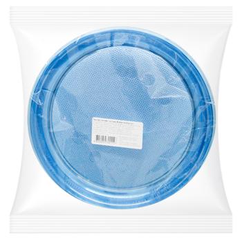 Тарелки одноразовые Инпак столовые 20шт прозрачно-голубой - купить, цены на NOVUS - фото 1