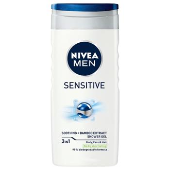 Гель для душу Nivea Men Sensitive 3в1 500мл