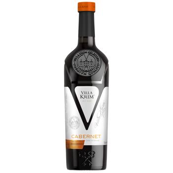 Вино Villa Krim Cabernet красное сухое 9.5-14% 0,75л - купить, цены на КОСМОС - фото 1