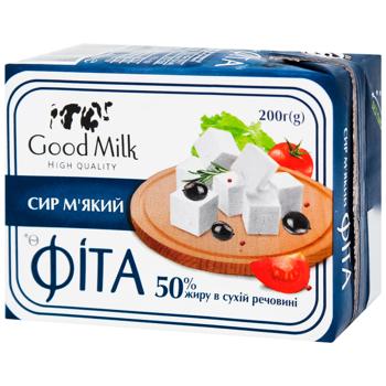Сир Good Milk Фіта м'який 50% 200г - купити, ціни на Grono - фото 1