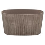 Sumela Mocha Balcony Flower Pot with Drainage 4.7l