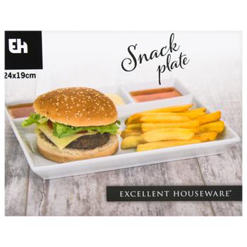 Excellent Houseware Snack Plate 245x190x25mm - buy, prices for Auchan - photo 2