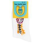 Krazy Sox High Unisex Socks s.25-27 White