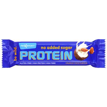 Батончик протеиновый MaxSport с кокосовой стружкой, миндалем и молочным шоколадом 40г - купить, цены на NOVUS - фото 1