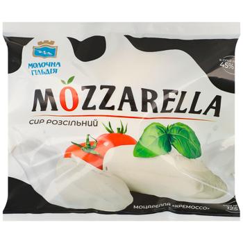 СИР РОЗС.МОЦАРЕЛ.45% 125Г МОЛ. - купити, ціни на Auchan - фото 1