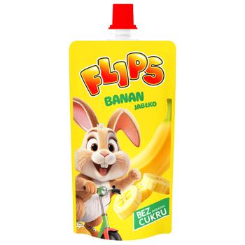 Пюре Flips Банан-яблуко 100г - купити, ціни на КОСМОС - фото 1